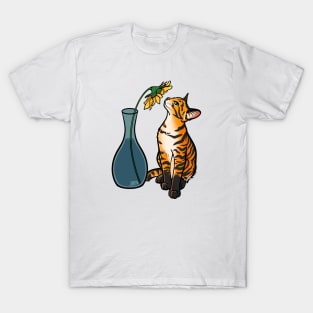 Sunflower Tiger Tabby T-Shirt